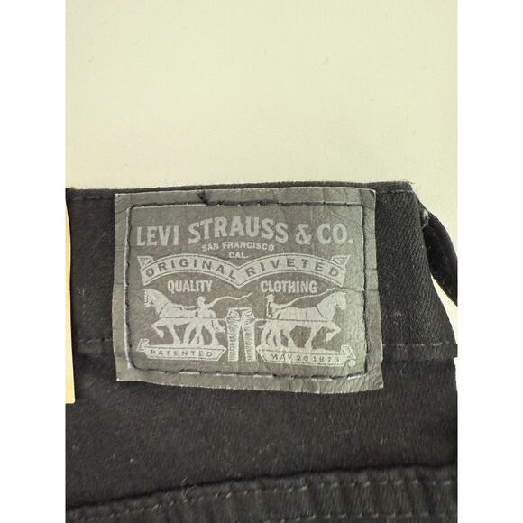 Levi's Women 720 High Rise Super Skinny Zip Fly Black Jeans 24x28 - Picture 8 of 12